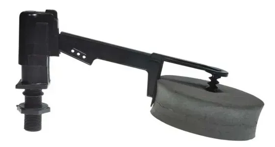 Black Toilet Flapper Assembly With Arm and Float — Cumming Airconditioning & Sheetmetal in Ryan, QLD