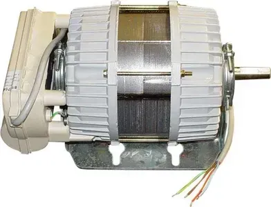 Electric Motor With Finned Casing, Metal Support, and Wiring — Cumming Airconditioning & Sheetmetal in Ryan, QLD