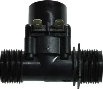 Black Plastic Solenoid Valve With Male Threaded — Cumming Airconditioning & Sheetmetal in Ryan, QLD