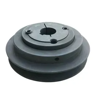 Gray Metal Pulley With Two Grooves and a Central Hub With Bolts — Cumming Airconditioning & Sheetmetal in Ryan, QLD