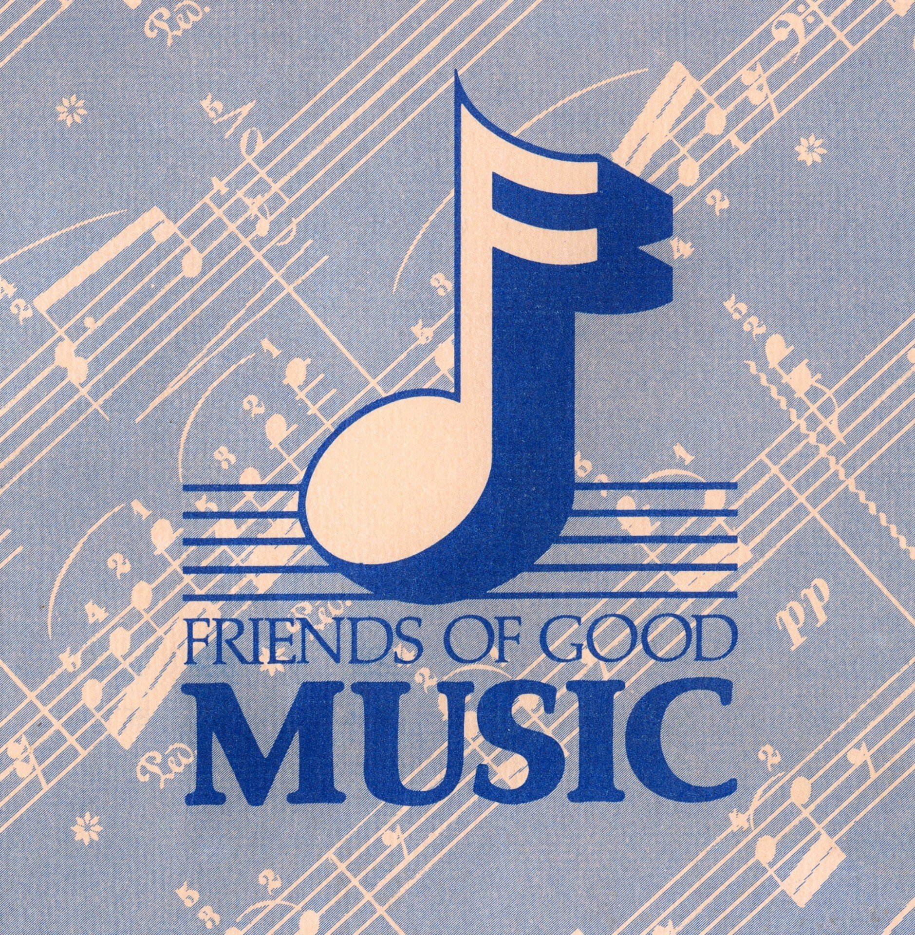 Friends of Good Music Vinatge Music Note Logo
