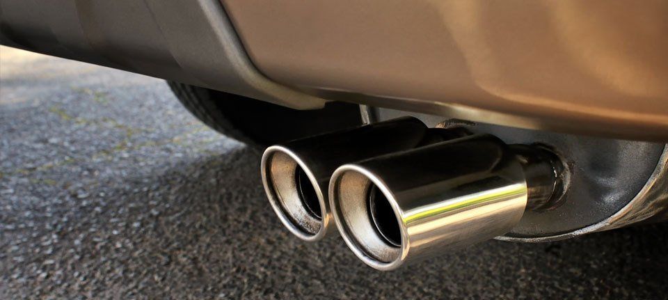 Close up of a car exhaust