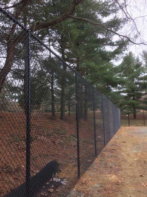 Outdoor Fence — Black Chain Link Fence in  Auburn, CA