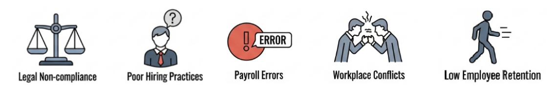 5 risks of a small business not having an HR department