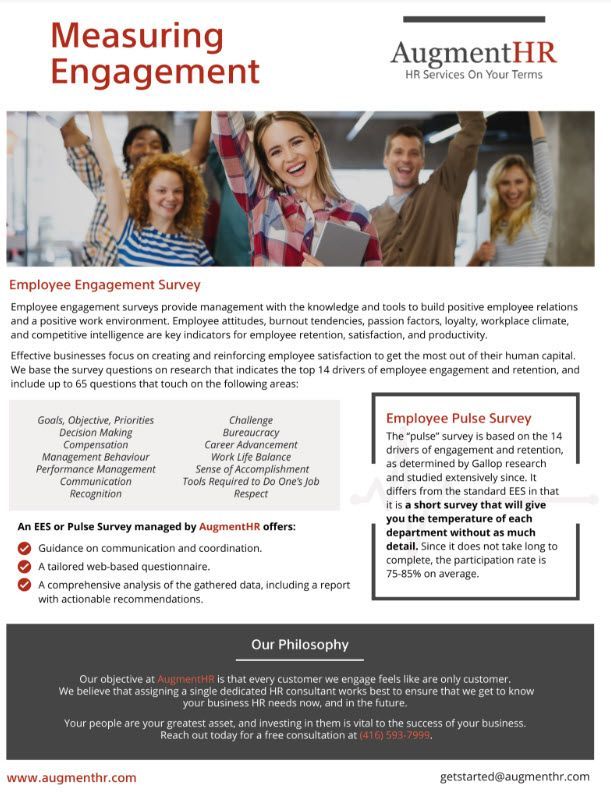 Employee Engagement Survey HR Service
