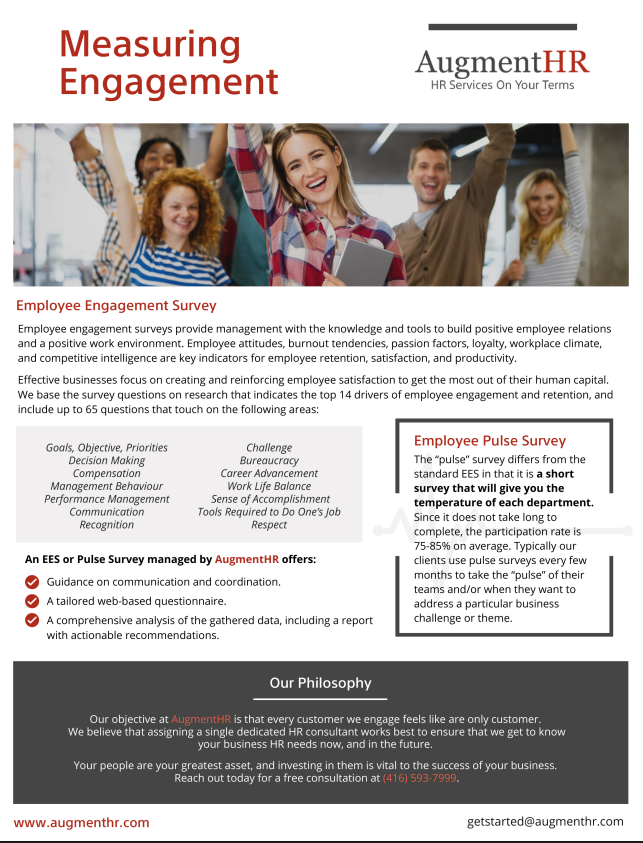 Employee Engagement Survey HR Service