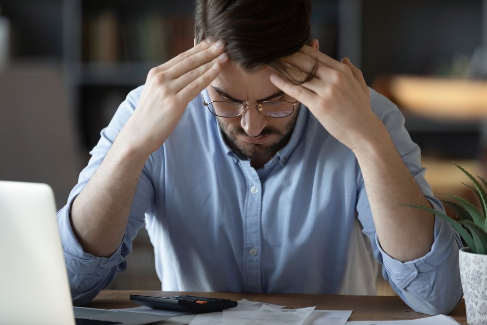 Small business owner worrying about HR