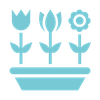 icona vaso di fiori
