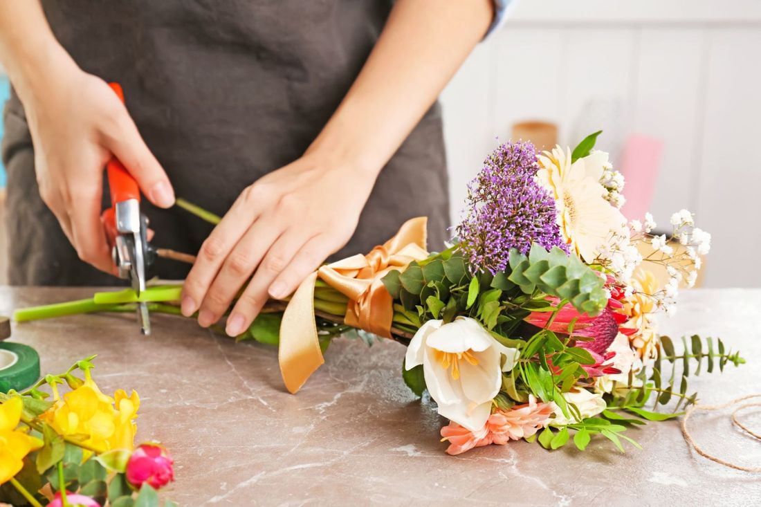 preparazione bouquet