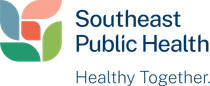 Southeast Public Health logo with abstract leaf design and the tagline