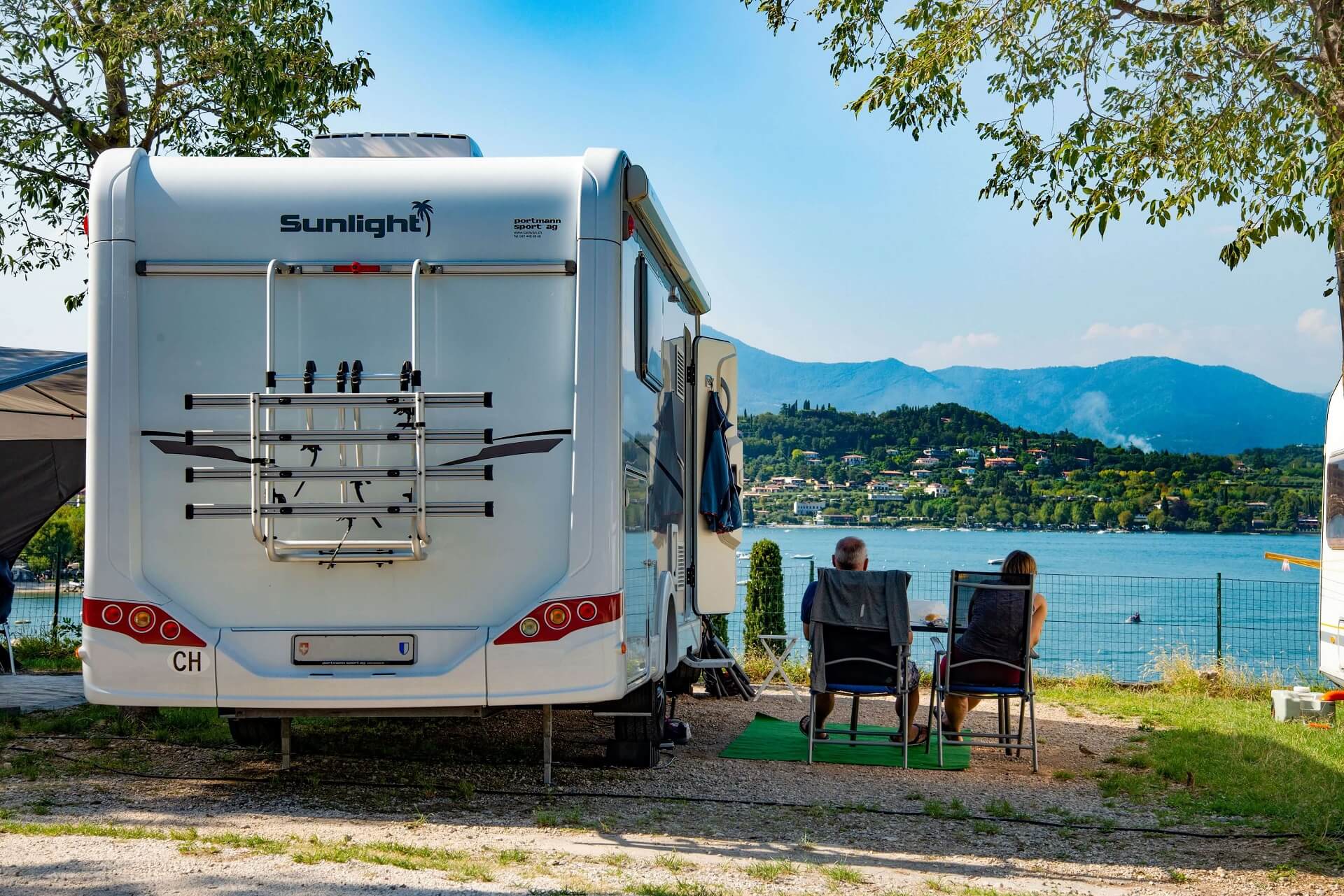 camper in campeggio