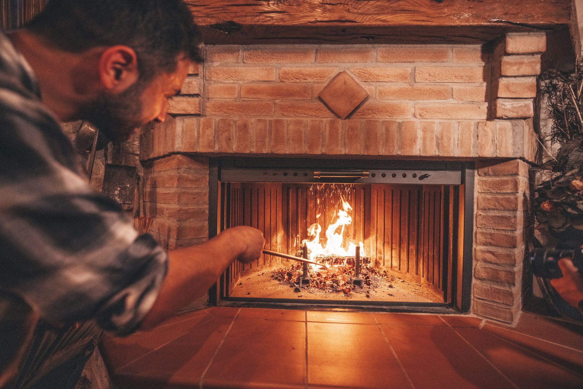 Man In Fireplace - District Heights, MD - Mack's Chimney Experts