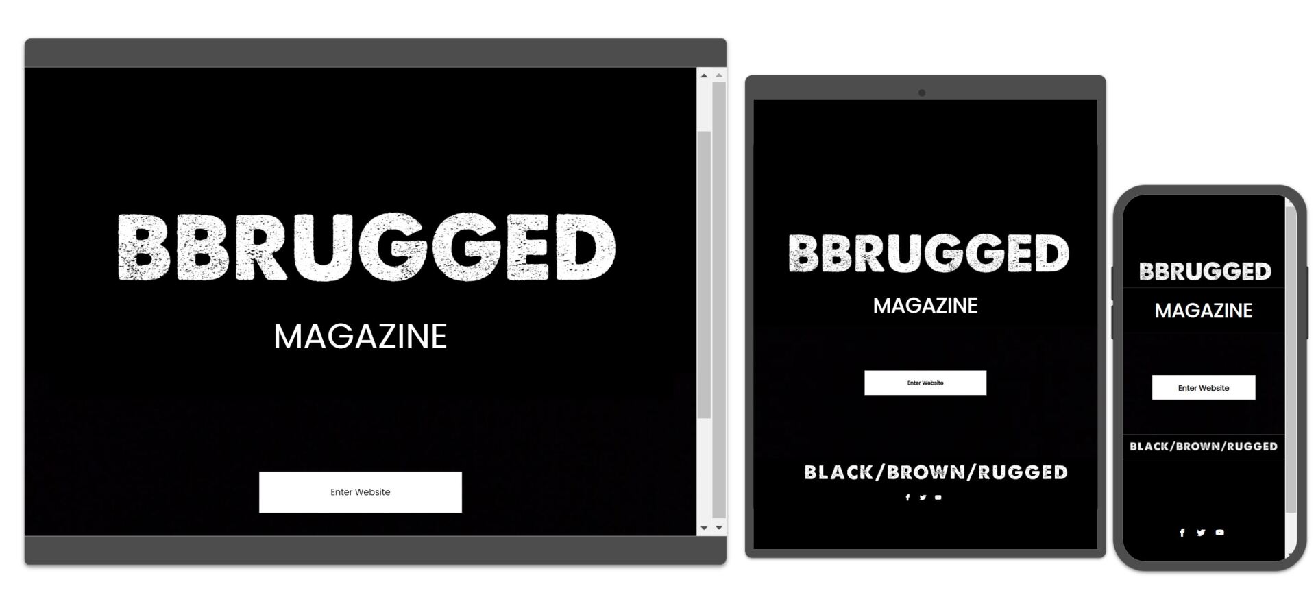 A screenshot of a website , a tablet , and a cell phone.