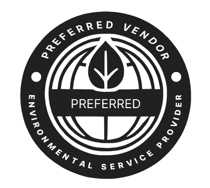 A blue badge that says licensed and insured