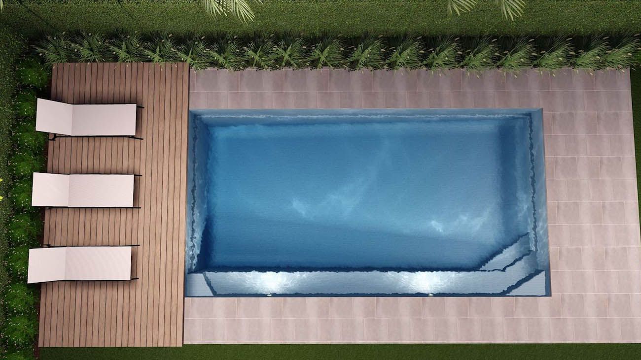 A Picture of a Medium Swimming Pool of a Brampton Pool 7.2m x 4.4m — SJ Pools and Concreting in Dubbo, NSW