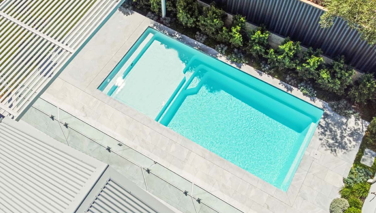 A Picture of a Medium Swimming Pool of a Sunseeker Slimline 7.2m x 3.5m — SJ Pools and Concreting in Dubbo, NSW