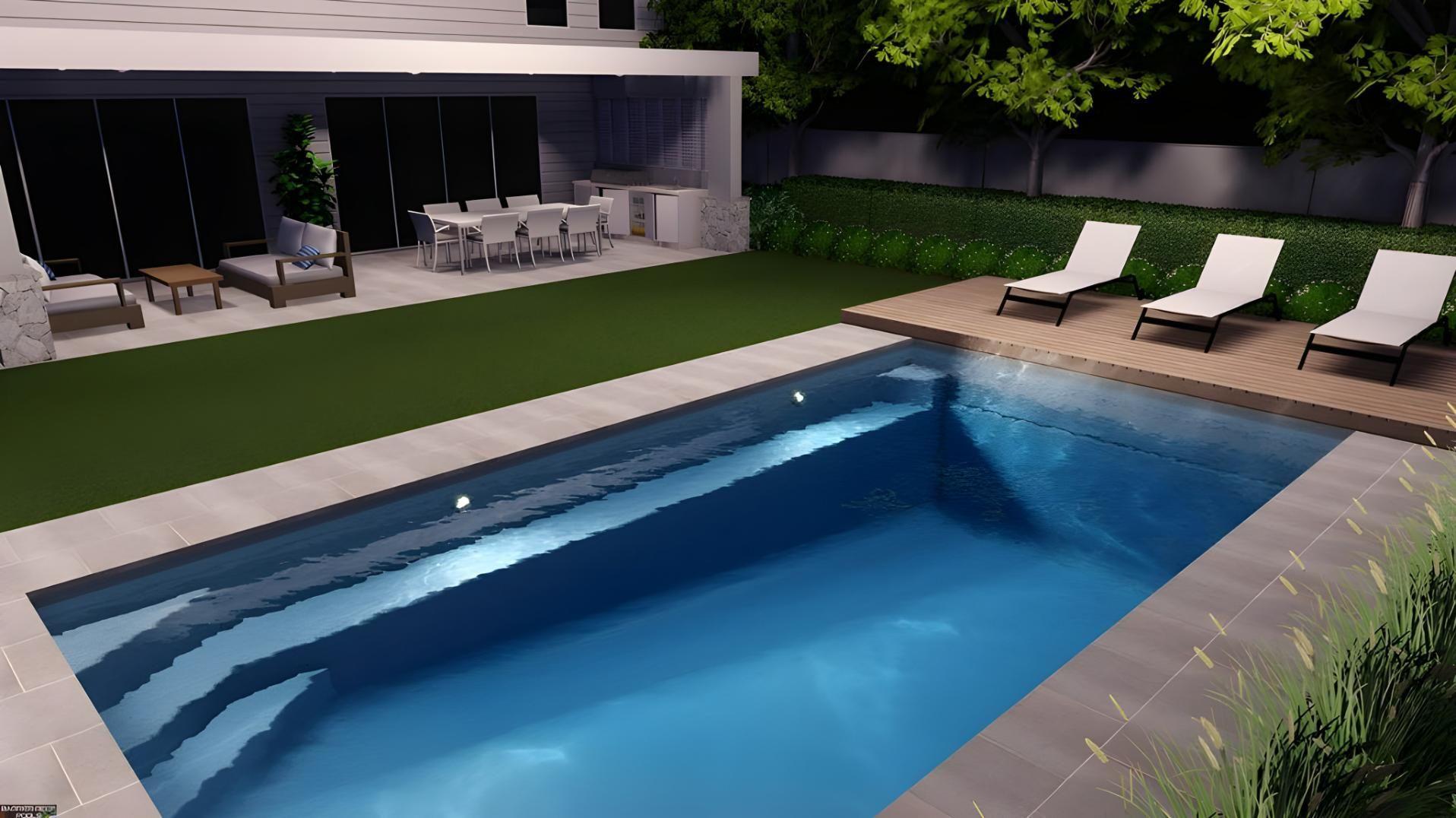 A Picture of a Swimming Pool of Brampton Pool 6.2m x 4.4m — SJ Pools and Concreting in Dubbo, NSW