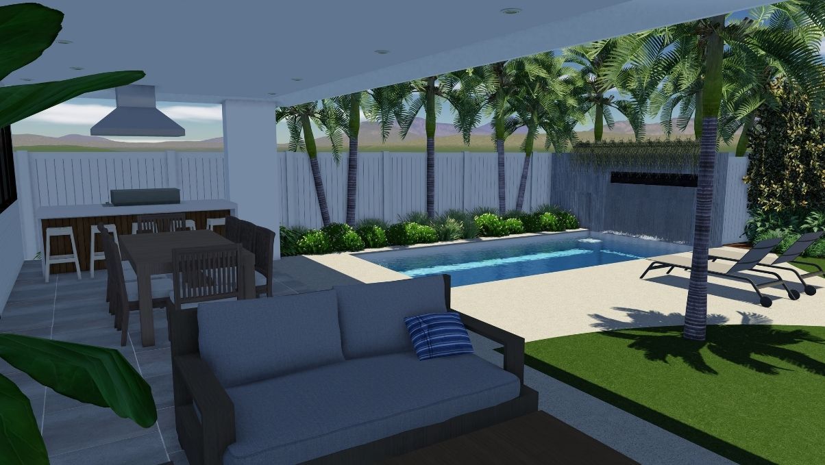 A Picture of a Large Swimming Pool of a brampton slimline 10.1m x 3.5m — SJ Pools and Concreting in Dubbo, NSW