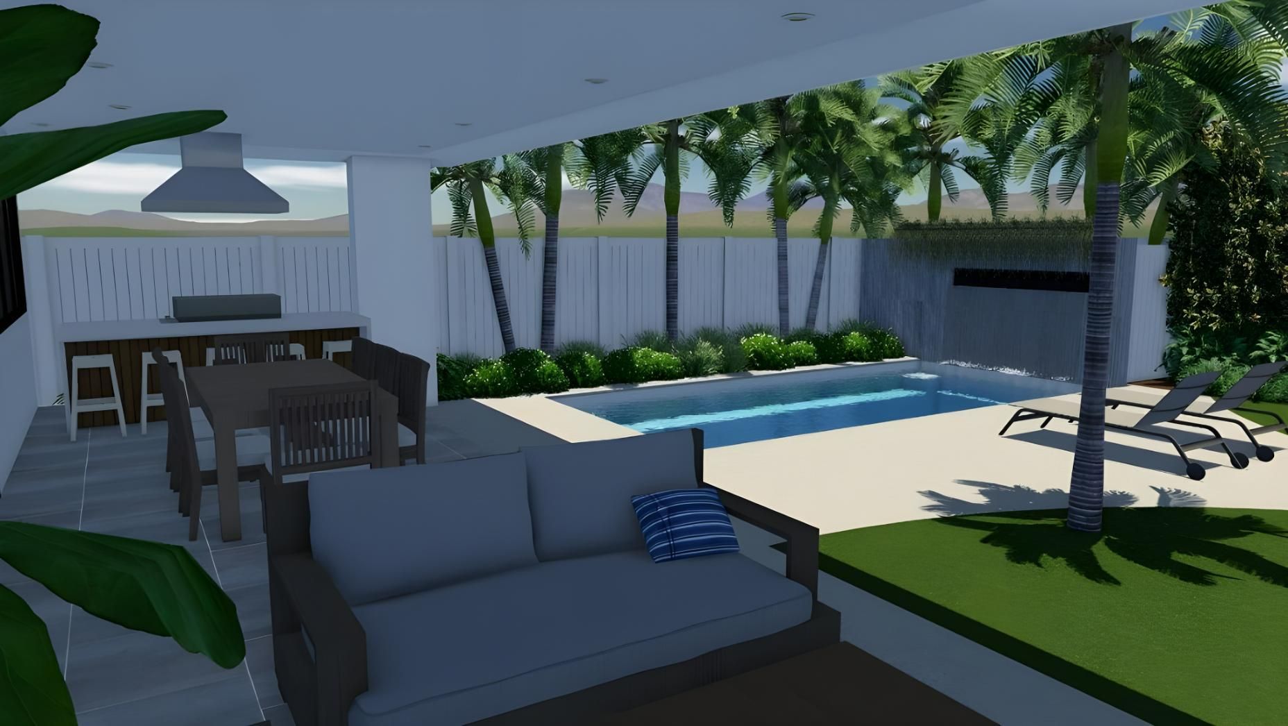 A Picture of a Swimming Pool of Brampton Slimline 6.2m x 3.5m — SJ Pools and Concreting in Dubbo, NSW