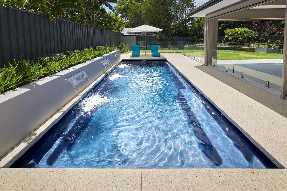 A Colour Image of a Small Swimming Pool of a Brampton Pool 6.2m x 4.4m — SJ Pools and Concreting in Dubbo, NSW