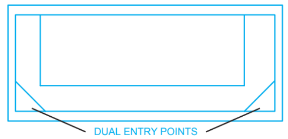A Spa Diagram drawing of a hamilton spa 2.8m x 1.6m — SJ Pools and Concreting in Dubbo, NSW
