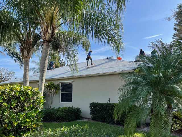 South Florida Roofer on a South Florida Roof.