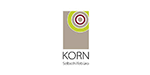 Das Logo von Korn ist ein Quadrat mit einem Kreis in der Mitte.