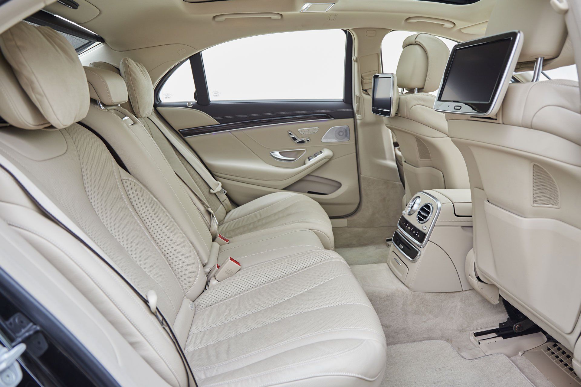 interior of a luxury car