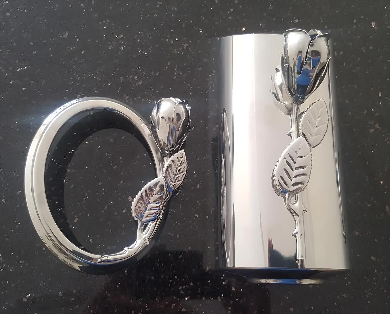 A Ring And A Vase With A Rose On Them — Gori Marble & Granite Pty Ltd in Earlville, QLD