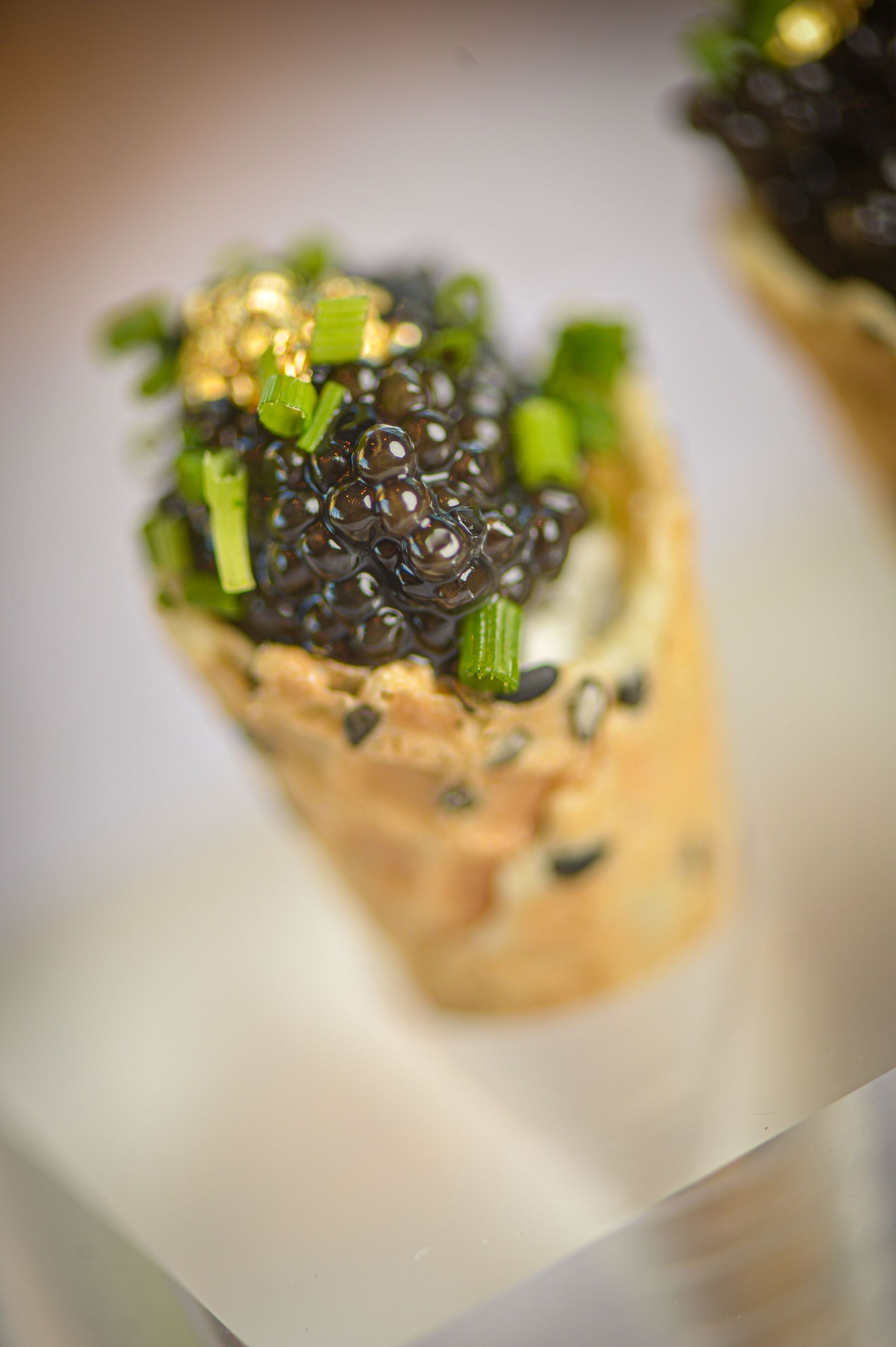 Sasanian Siberian Osetra Caviar Cone from Steak 48 Charlotte