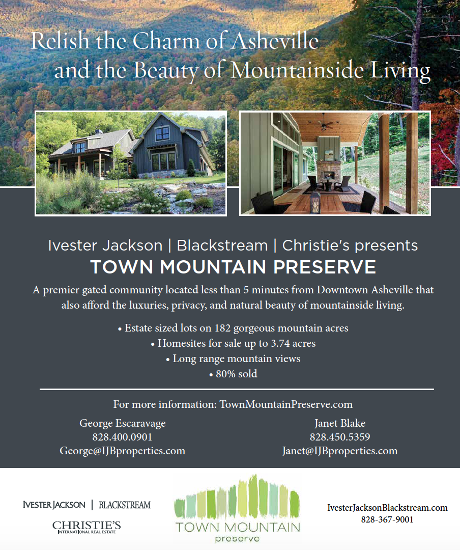 A flyer for town mountain preserve shows a house in the mountains