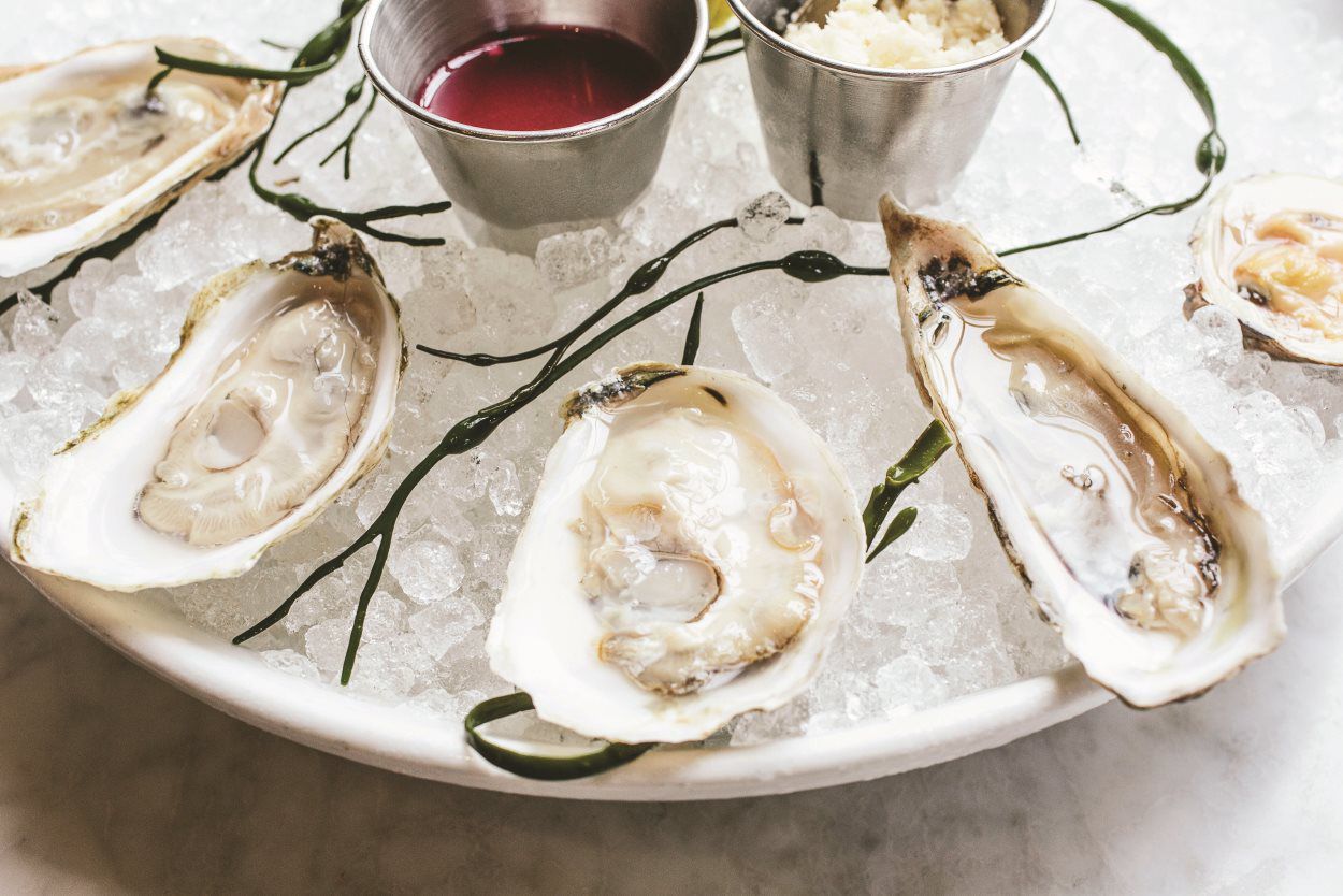 Raw Oysters on Ice