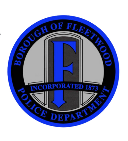 A logo for the borough of fleetwood police department