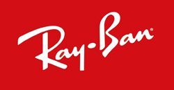 Ray-Ban logo: white script on a red background.