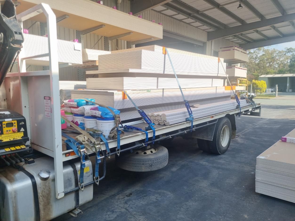 A Truck is Loaded With a Lot of Concrete Blocks — BS Crane Truck and Trailer Hire In Buderim, QLD
