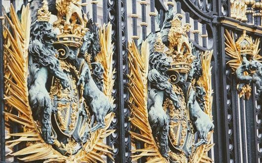 The gates of Buckingham Palace