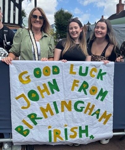 John Mulry with BIA minibus