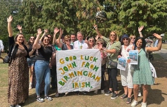 BIA staff team supporting John