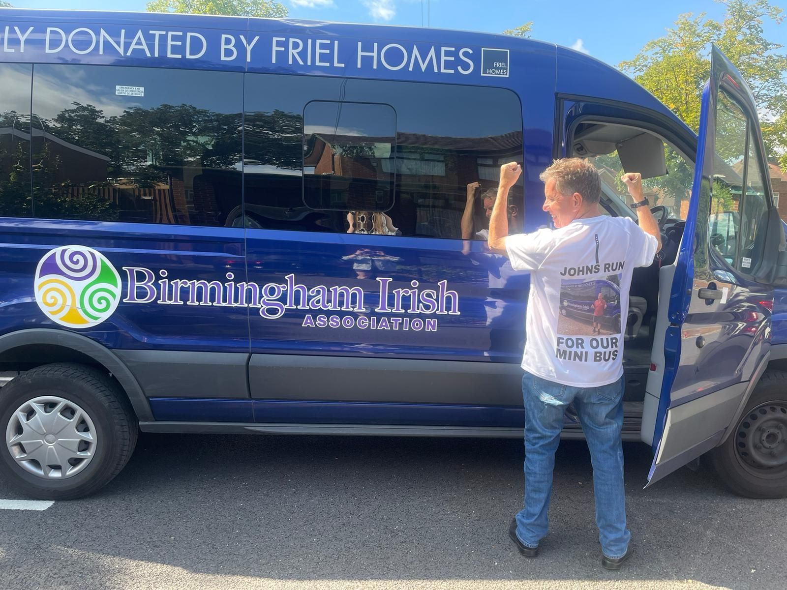 John Mulry with BIA minibus