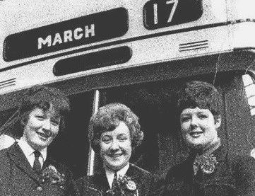 Irish 'clippies' on the Birmingham buses