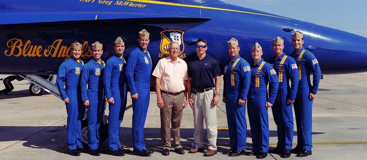 Standing with the Blue Angels