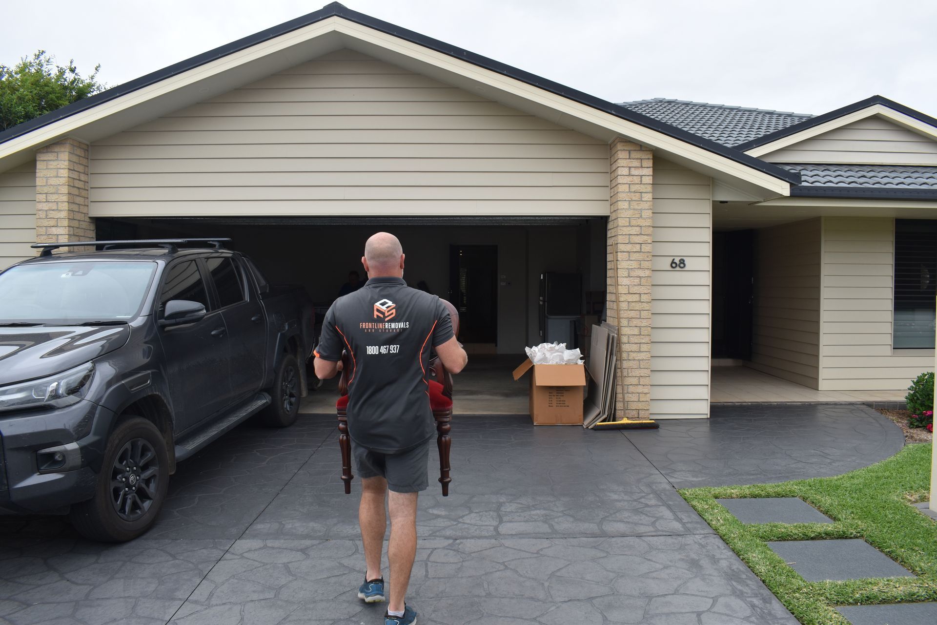A Moving Box With A Sign On It That Says Winter Cloths — Frontline Removals And Storage in Port Macquarie, NSW