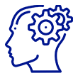 brain with gears icon