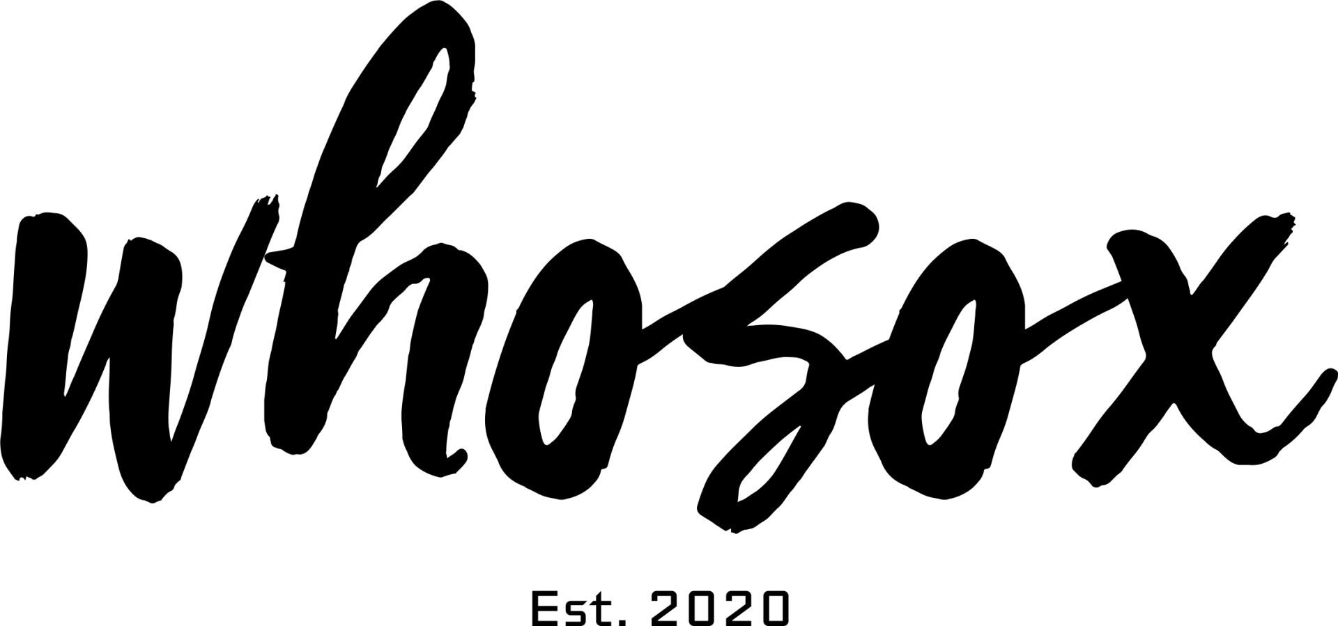 ordet whosox er skrevet i sort på en hvid baggrund