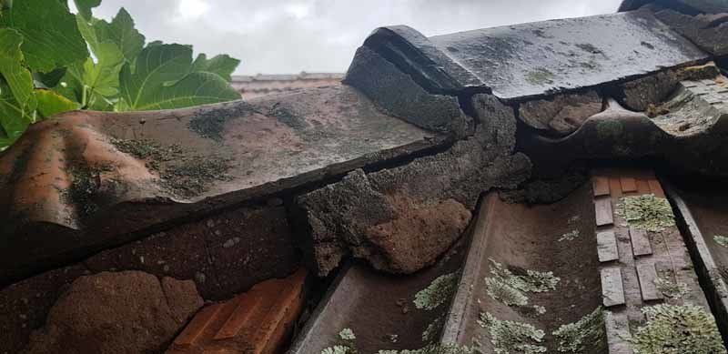 damaged roof