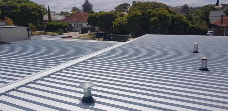 clean metal roof