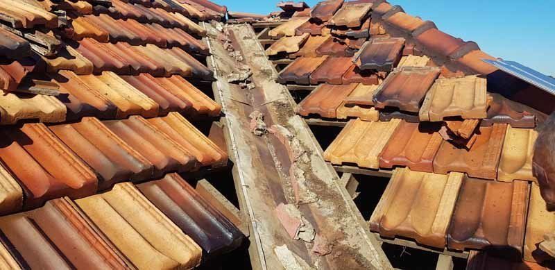 roof with holes in it