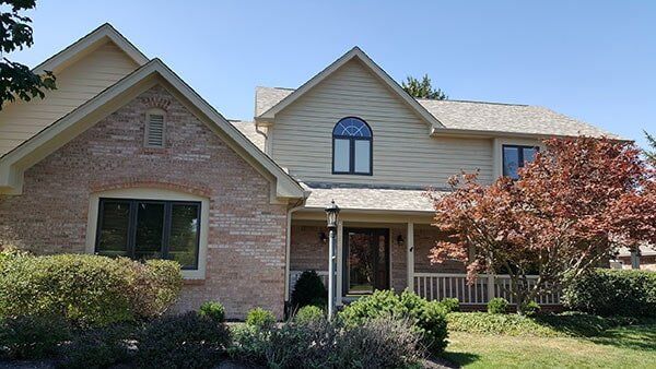 Modern House With Garden — Construction Service in Indianapolis, IN