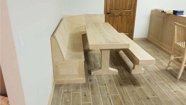 Wood Made Table and Bench  — Construction Service in Indianapolis, IN