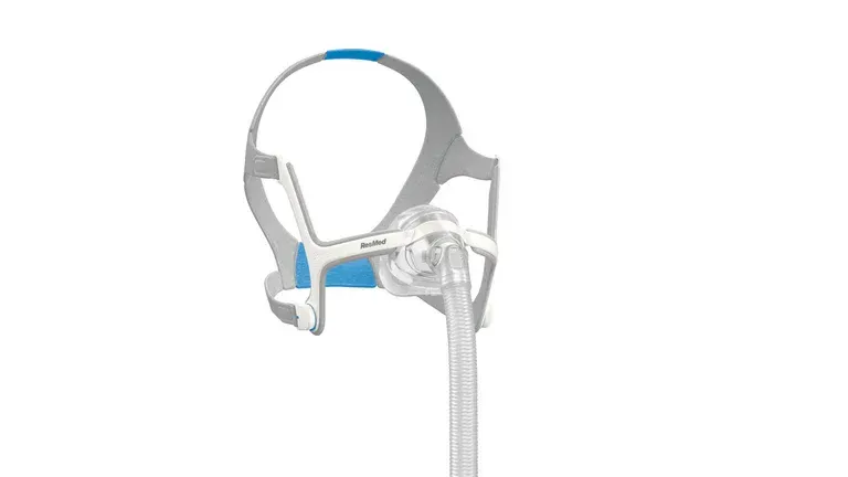 A close up of a cpap mask on a white background. — Mid North Coast Sleep Clinic in Taree, NSW